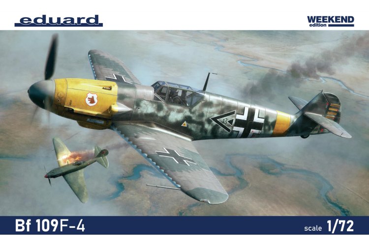 1:72 Eduard 7478 Messerschmitt Bf 109 F-4 - Weekend Edition - German Fighter Aircraft - Edu7478 2 - EDU7478