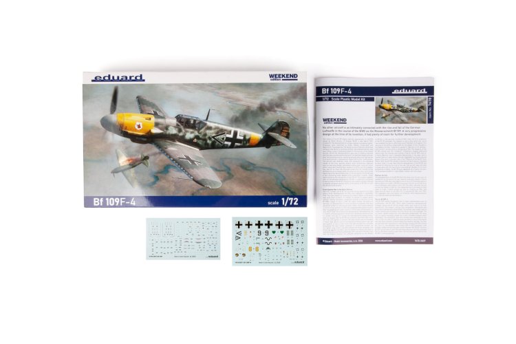 1:72 Eduard 7478 Messerschmitt Bf 109 F-4 - Weekend Edition - German Fighter Aircraft - Edu7478 3 - EDU7478