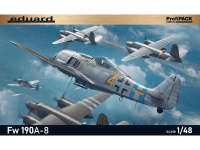 1:48 Eduard 82147 Focke-Wulf Fw 190A-8 - ProfiPACK Edition - Duits Jachtvliegtuig - Edu82147 1 - EDU82147