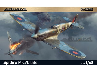 1:48 Eduard 82156 Supermarine Spitfire Mk.Vb Late - ProfiPACK Edition - Brits Jachtvliegtuig - Edu82156 1 - EDU82156