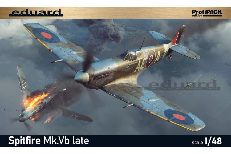 1:48 Eduard 82156 Supermarine Spitfire Mk.Vb Late - ProfiPACK Edition - Brits Jachtvliegtuig - Edu82156 1 - EDU82156