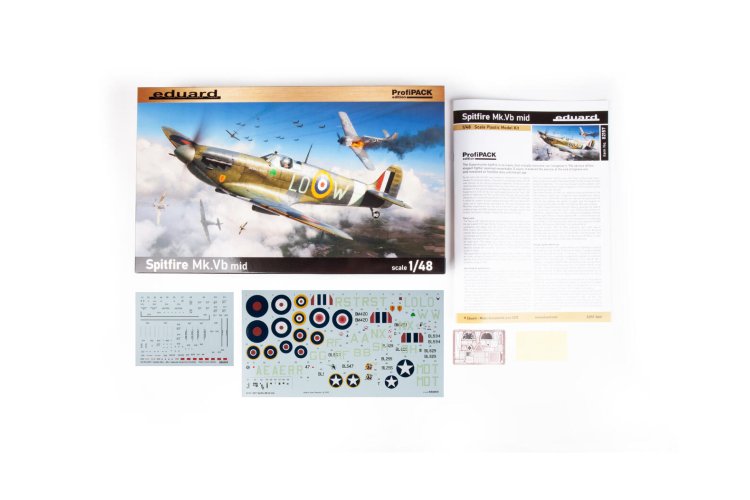 1:48 Eduard 82157 Supermarine Spitfire Mk.Vb Mid &ndash; ProfiPACK Edition WWII &ndash; British Propeller Aircraft - Edu82157 3 - EDU82157