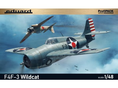 1:48 Eduard 82201 Grumman F4F-3 Wildcat - ProfiPACK Edition - Amerikaans Jachtvliegtuig - Edu82201 1 - EDU82201