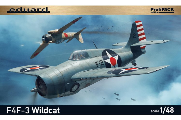 1:48 Eduard 82201 Grumman F4F-3 Wildcat - ProfiPACK Edition - Amerikaans Jachtvliegtuig - Edu82201 1 - EDU82201