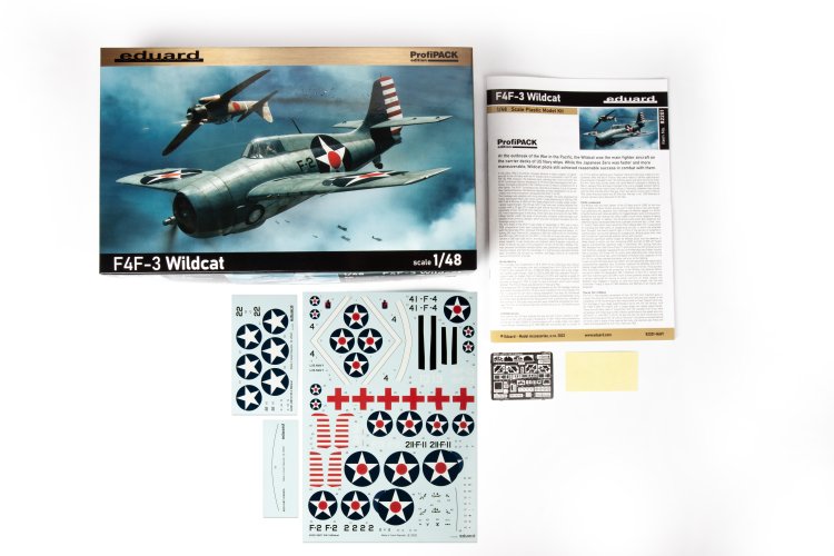 1:48 Eduard 82201 Grumman F4F-3 Wildcat - ProfiPACK Edition - Amerikaans Jachtvliegtuig - Edu82201 3 - EDU82201