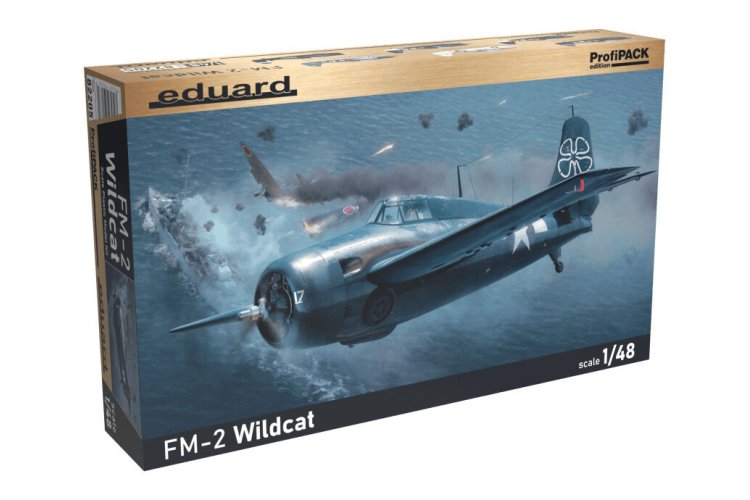 1:48 Eduard 82205 Grumman F4F Wildcat - FM-2 Wildcat - ProfiPACK Edition - Propeller Vliegtuig - Edu82205 1 - EDU82205