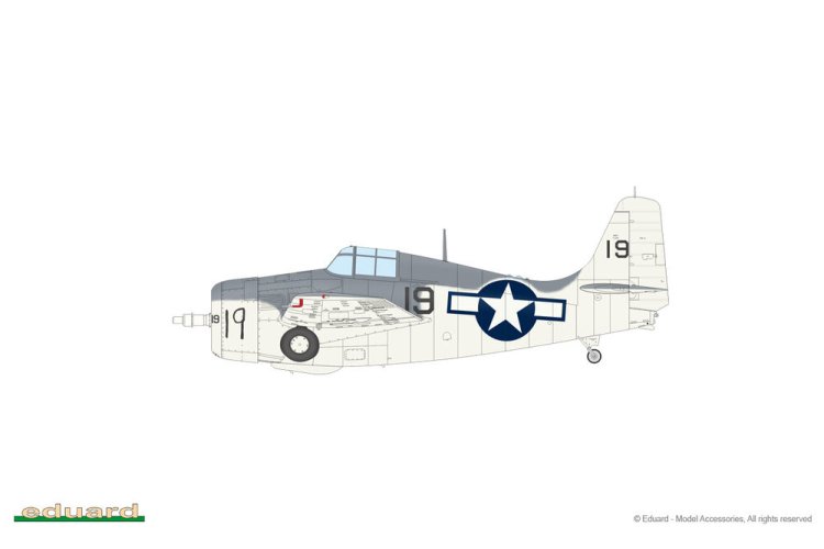 1:48 Eduard 82205 Grumman F4F Wildcat - FM-2 Wildcat - ProfiPACK Edition - Propeller Vliegtuig - Edu82205 4 - EDU82205
