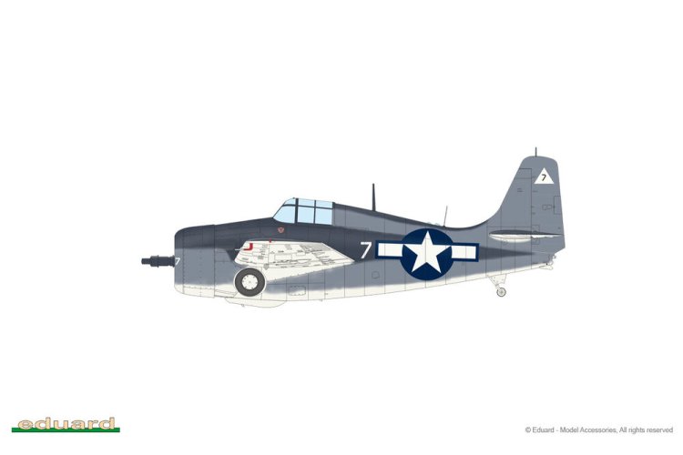 1:48 Eduard 82205 Grumman F4F Wildcat - FM-2 Wildcat - ProfiPACK Edition - Propeller Vliegtuig - Edu82205 6 - EDU82205