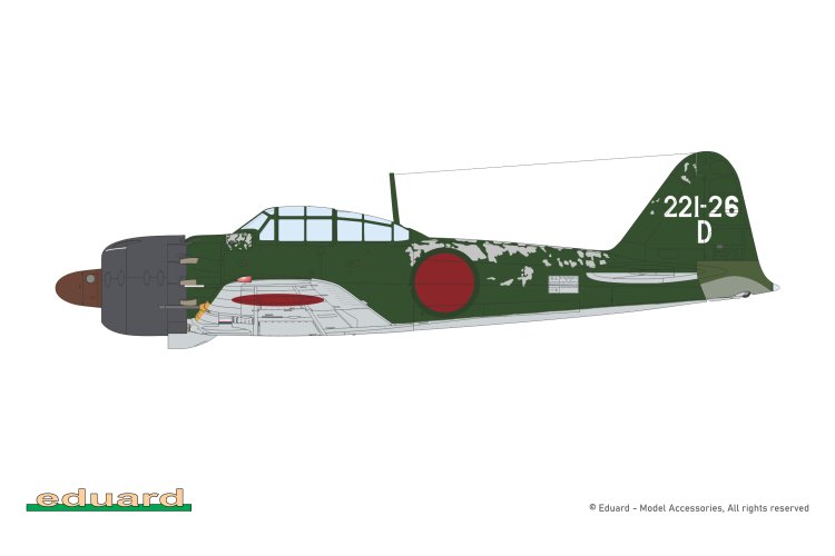 1:48 Eduard 82216 Mitsubishi A6M5 Zero Type 52a - Model 52 Kō WWII - ProfiPACK Edition - Japanese Aircraft - Edu82216 14 - EDU82216
