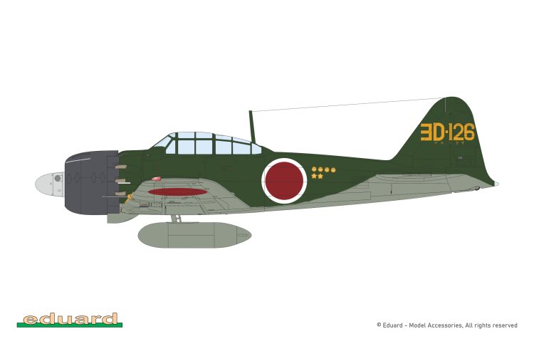 1:48 Eduard 82216 Mitsubishi A6M5 Zero Type 52a - Model 52 Kō WWII - ProfiPACK Edition - Japanese Aircraft - Edu82216 15 - EDU82216