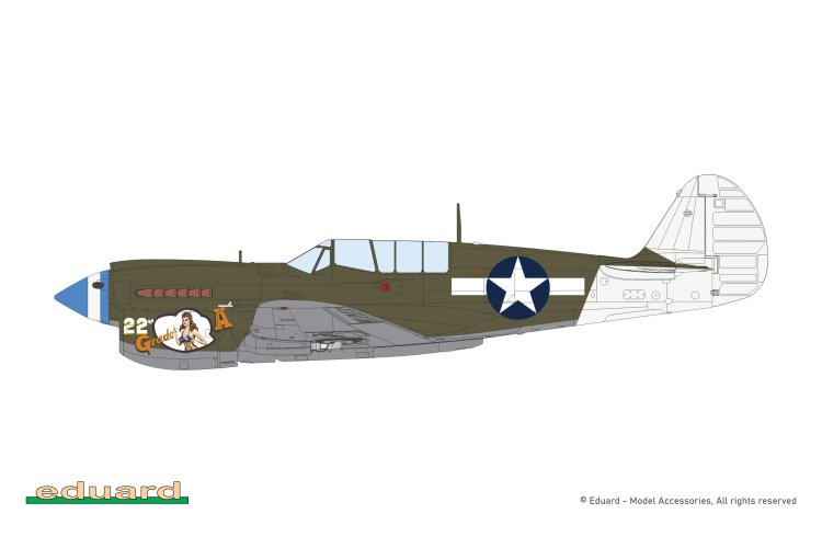 1:48 Eduard 82242 Curtiss P-40N Warhawk WWII - Amerikaans Propellervliegtuig - Edu82242 17 - EDU82242