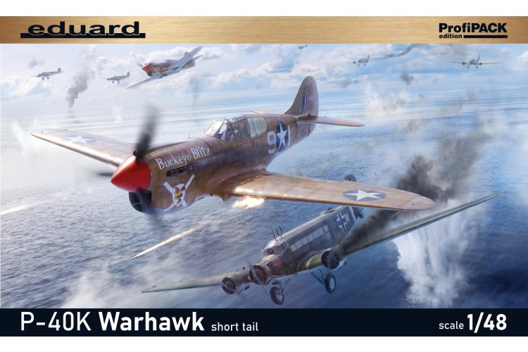 1:48 Eduard 82243 Curtiss P-40K Warhawk Short Tail - ProfiPACK Edition - American Fighter Aircraft - Edu82243 2 - EDU82243