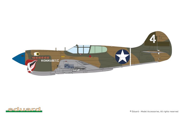 1:48 Eduard 82243 Curtiss P-40K Warhawk Short Tail - ProfiPACK Edition - American Fighter Aircraft - Edu82243 5 - EDU82243
