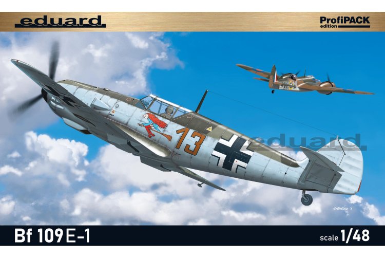1:48 Eduard 8261 Messerschmitt Bf 109E-1 - ProfiPACK Edition - Duits Jachtvliegtuig - Edu8261 1 - EDU8261