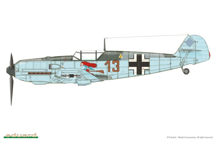 1:48 Eduard 8261 Messerschmitt Bf 109E-1 - ProfiPACK Edition - Duits Jachtvliegtuig - Edu8261 12 - EDU8261
