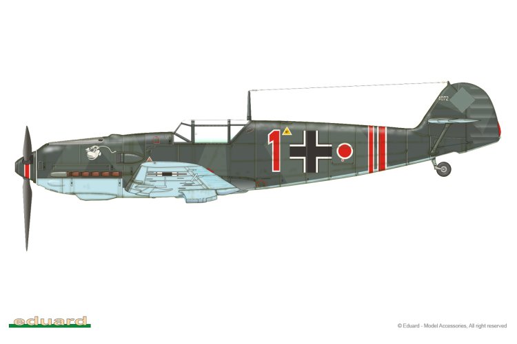 1:48 Eduard 8261 Messerschmitt Bf 109E-1 - ProfiPACK Edition - Duits Jachtvliegtuig - Edu8261 13 - EDU8261