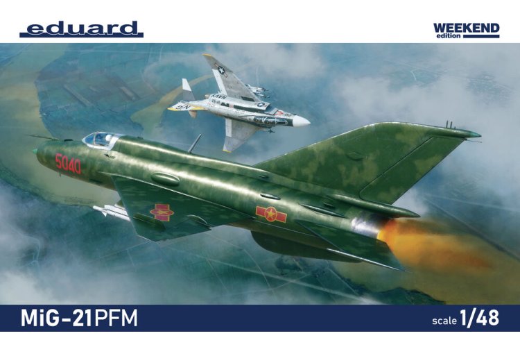 1:48 Eduard 84202 Mikoyan-Gurevich MiG-21PFM Fishbed - Weekend Editie - Straaljager - Edu84202 1 - EDU84202