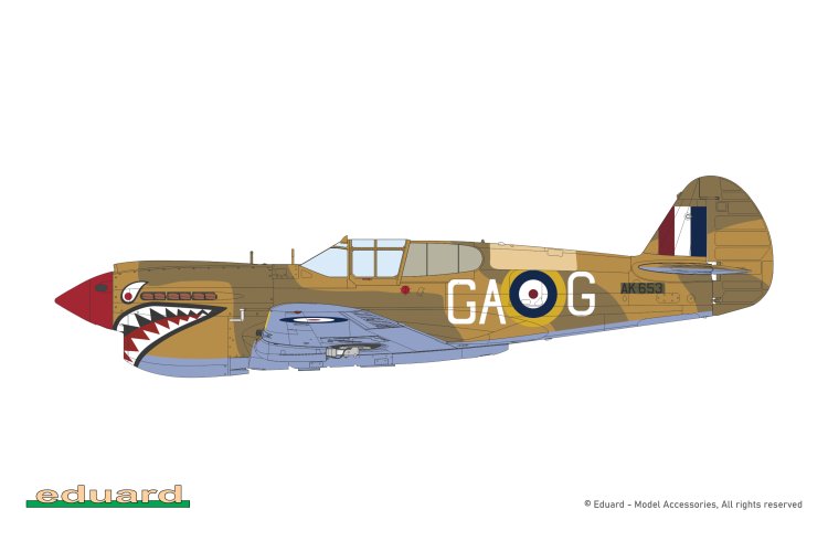 1:48 Eduard 84207 Curtiss P-40E Warhawk WWII - Weekend Edition - Amerikaans Vliegtuig - Edu84207 15 - EDU84207