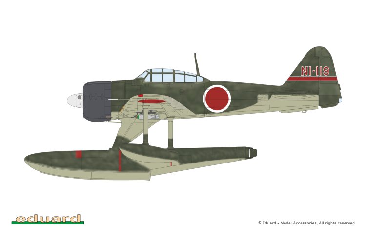 1:48 Eduard 84208 Nakajima A6M2-N Rufe - Weekend Edition WWII - Japans Propellervliegtuig - Edu84208 13 - EDU84208