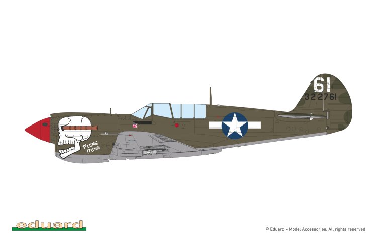 1:48 Eduard 84210 Curtiss P-40N Warhawk - Weekend Edition - Amerikaans Propellervliegtuig - Edu84210 14 - EDU84210
