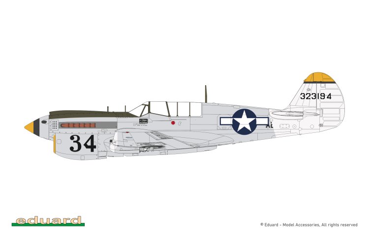 1:48 Eduard 84210 Curtiss P-40N Warhawk - Weekend Edition - Amerikaans Propellervliegtuig - Edu84210 15 - EDU84210