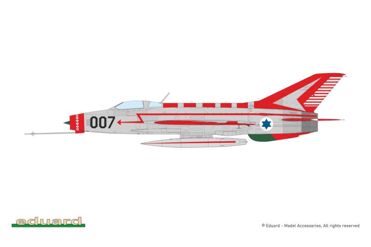 1:48 Eduard 84213 Mikoyan-Gurevich MiG-21F-13 Fishbed - Weekend Edition - Sovjet Straaljager - Edu84213 4 - EDU84213