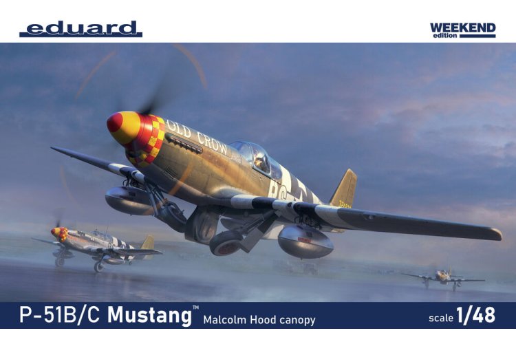 1:48 Eduard 84214 North American P-51B Mustang Malcolm Hood WWII - Weekend Edition - Amerikaans Jachtvliegtuig - Edu84214 1 - EDU84214