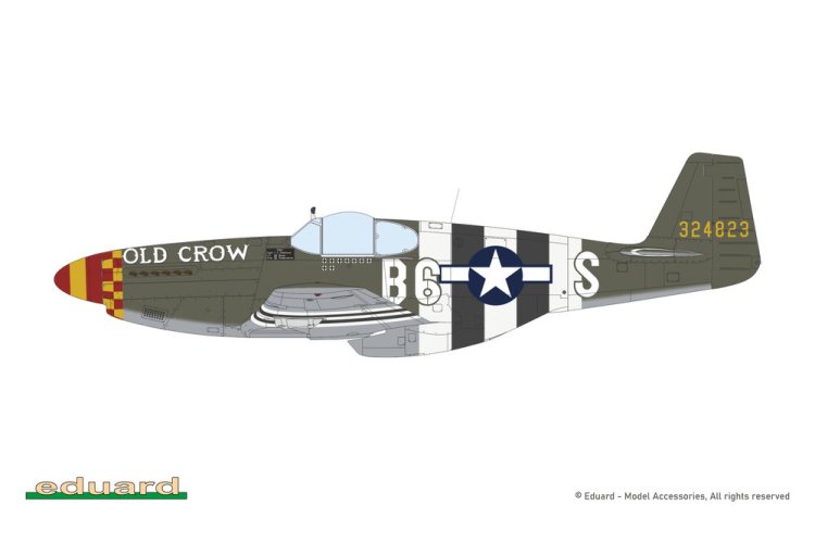 1:48 Eduard 84214 North American P-51B Mustang Malcolm Hood WWII - Weekend Edition - Amerikaans Jachtvliegtuig - Edu84214 4 - EDU84214