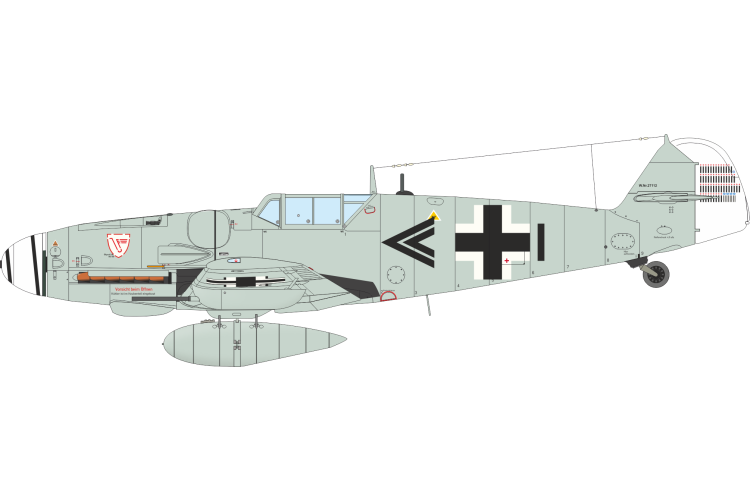 1:48 Eduard 84215 Messerschmitt Bf 109G-5 WWII - Weekend Edition - German Fighter Aircraft - Edu84215 11 - EDU84215