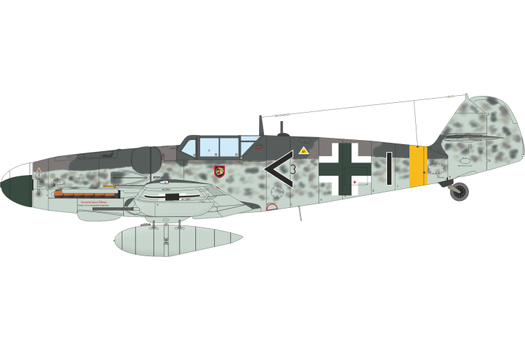 1:48 Eduard 84215 Messerschmitt Bf 109G-5 WWII - Weekend Edition - German Fighter Aircraft - Edu84215 12 - EDU84215