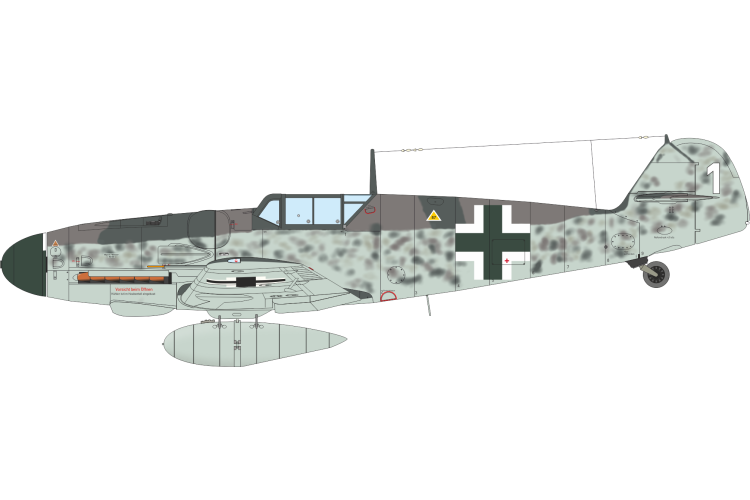 1:48 Eduard 84215 Messerschmitt Bf 109G-5 WWII - Weekend Edition - German Fighter Aircraft - Edu84215 13 - EDU84215