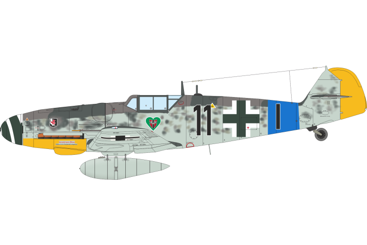 1:48 Eduard 84215 Messerschmitt Bf 109G-5 WWII - Weekend Edition - German Fighter Aircraft - Edu84215 14 - EDU84215