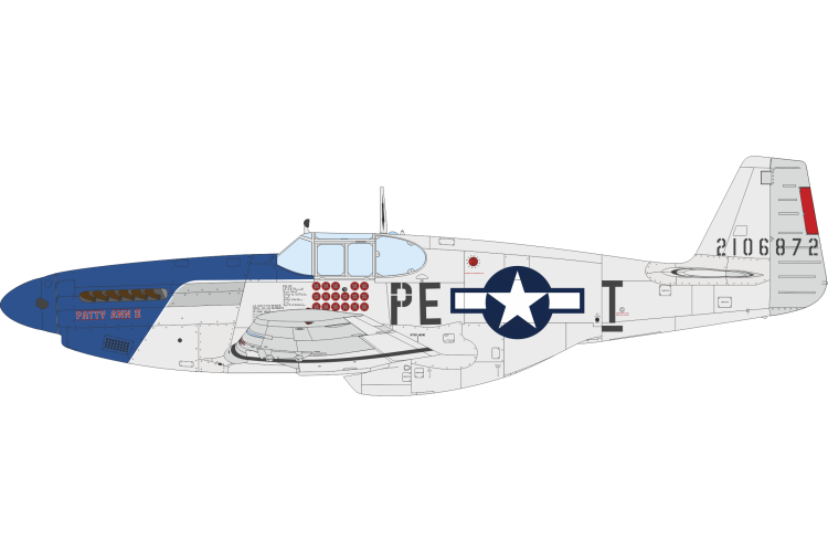 1:32 Eduard 932012 North American P-51B/C Mustang Birdcage Canopy WWII - American Fighter Aircraft - Edu932012 13 - EDU932012