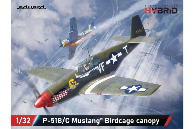 1:32 Eduard 932012 North American P-51B/C Mustang Birdcage Canopy WWII - American Fighter Aircraft - Edu932012 2 - EDU932012