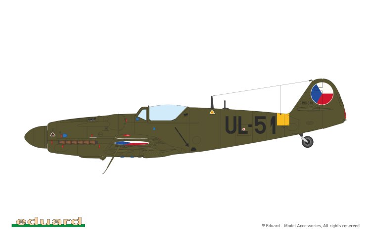 1:48 Eduard 948012 Avia S-199 Bubble Canopy &ndash; Hybrid Brassin Edition &ndash; Czech Propeller Aircraft - Edu948012 13 - EDU948012