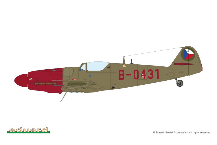 1:48 Eduard 948012 Avia S-199 Bubble Canopy &ndash; Hybrid Brassin Edition &ndash; Czech Propeller Aircraft - Edu948012 14 - EDU948012
