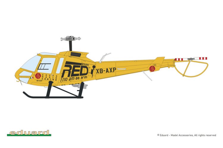 1:72 Eduard 972012 Enstrom 480 &ndash; American Helicopter - Edu972012 5 - EDU972012