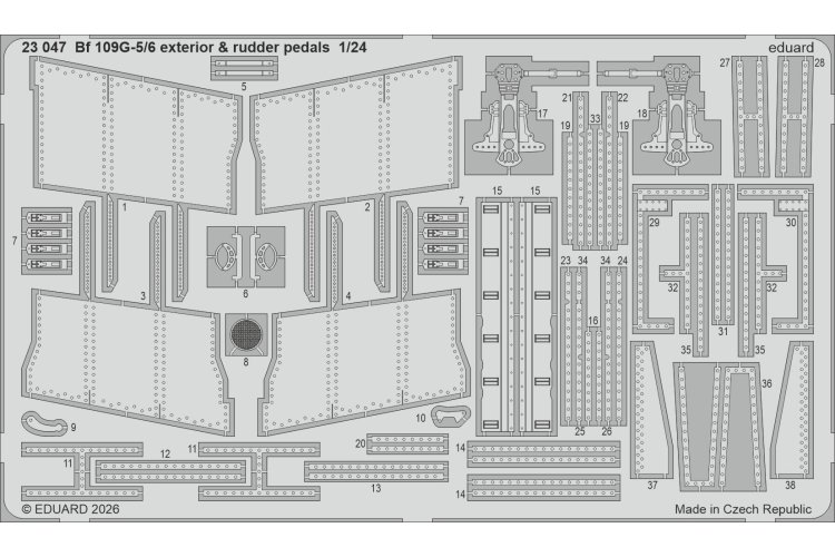 1:24 Eduard BIG2407 Accessories for Messerschmitt Bf 109 G-5 &ndash; Airfix - Edubig2407 xs 4 - EDUBIG2407-XS