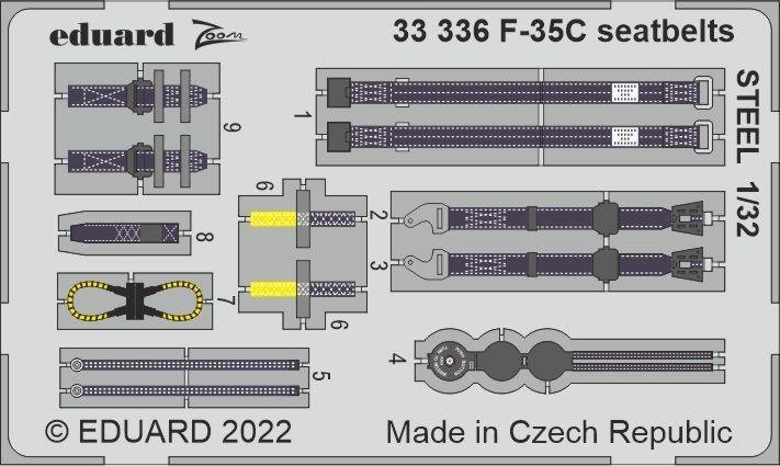 1:32 Eduard BIG33147 Accessoires for F-35C - Trumpeter - Edubig33147 2 - EDUBIG33147-XS