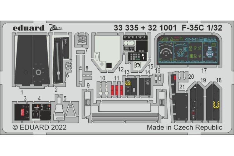 1:32 Eduard BIG33147 Accessoires for F-35C - Trumpeter - Edubig33147 3 - EDUBIG33147-XS
