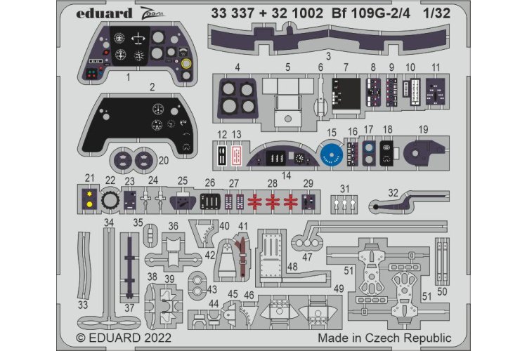1:32 Eduard BIG33148 Accessoires for Bf 109G-2/4 - Revell - Edubig33148 2 - EDUBIG33148-XS