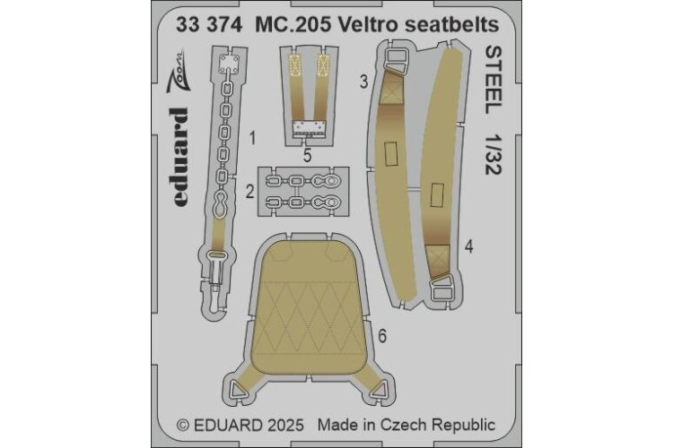 1:32 Eduard BIG33165 Accessories for MC.205 Veltro - Italeri - Edubig33165 xs 5 - EDUBIG33165-XS
