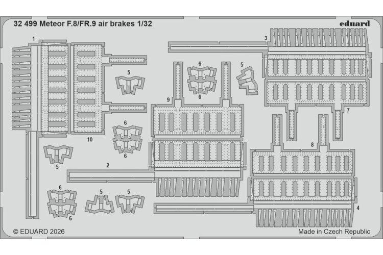 1:32 Eduard BIG33173 Accessoires Set voor Gloster Meteor F.8 - Revell - Edubig33173 xs 3 - EDUBIG33173-XS
