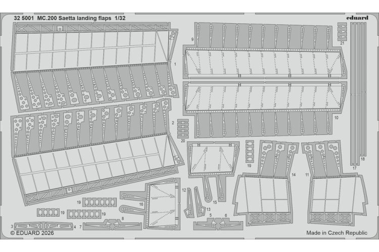 1:32 Eduard BIG33175 Accessoires Set voor Macchi MC.200 Saetta - Italeri - Edubig33175 xs 3 - EDUBIG33175-XS