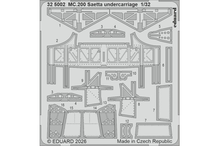 1:32 Eduard BIG33175 Accessoires Set voor Macchi MC.200 Saetta - Italeri - Edubig33175 xs 5 - EDUBIG33175-XS