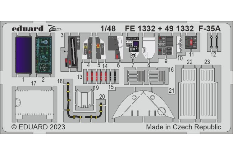 1:48 Eduard BIG49369 Accessoires for F-35A - Tamiya - Edubig49369 3 - EDUBIG49369-XS