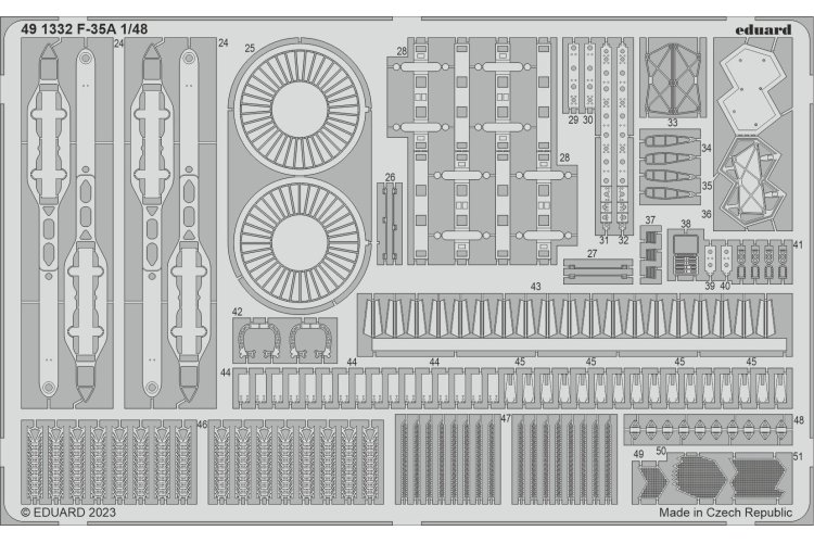 1:48 Eduard BIG49369 Accessoires for F-35A - Tamiya - Edubig49369 4 - EDUBIG49369-XS