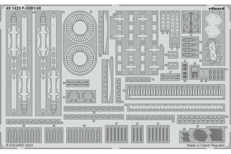 1:48 Eduard 49406 Accessoires voor F-35B - Tamiya - Edubig49406 xs 5 - EDUBIG49406-XS