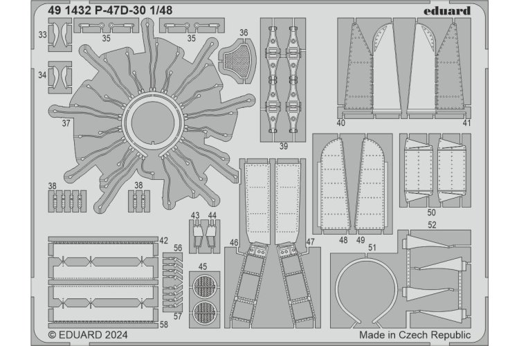 1:48 Eduard BIG49410 Accessories for P-47D-30 - MiniArt - Edubig49410 xs 5 - EDUBIG49410-XS