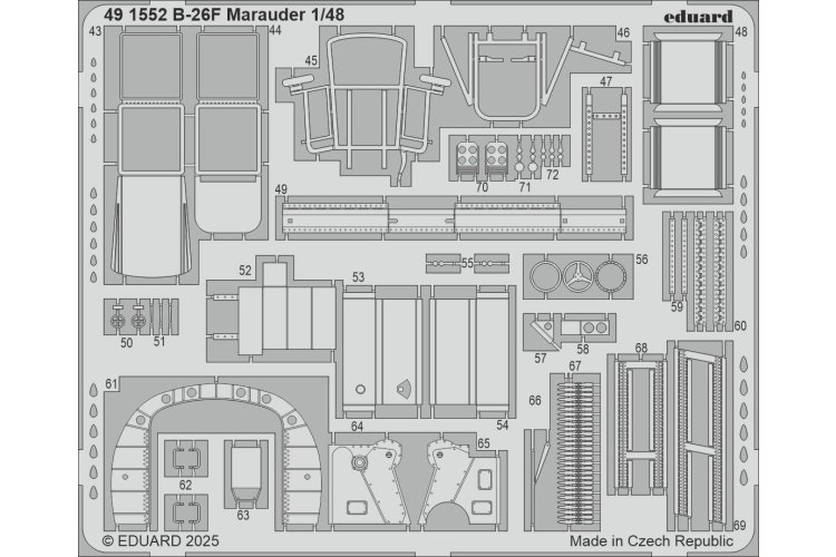 1:48 Eduard BIG49464 Accessories Set for B-26F Marauder Part I &ndash; ICM - Edubig49464 xs 5 - EDUBIG49464-XS